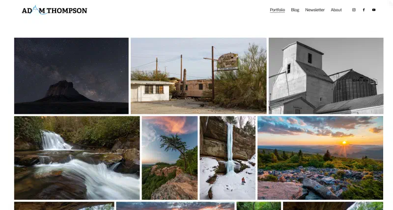 The old Squarespace version of this site