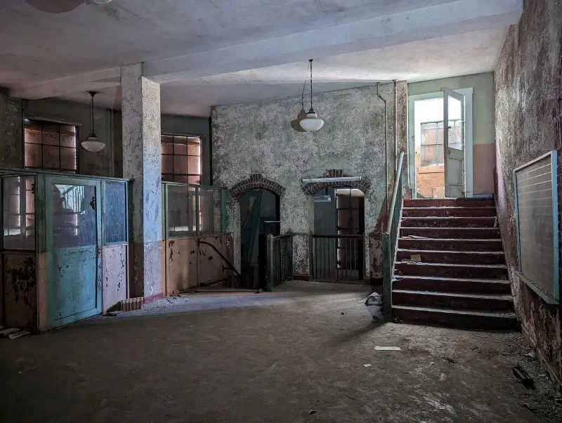 The offices in an abandoned power plant deep in Appalachia - West Virginia