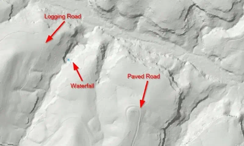 An example of a LiDAR map