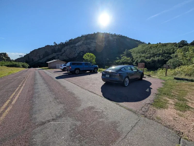 The Willow Creek Trail parking area has room for about ten cars