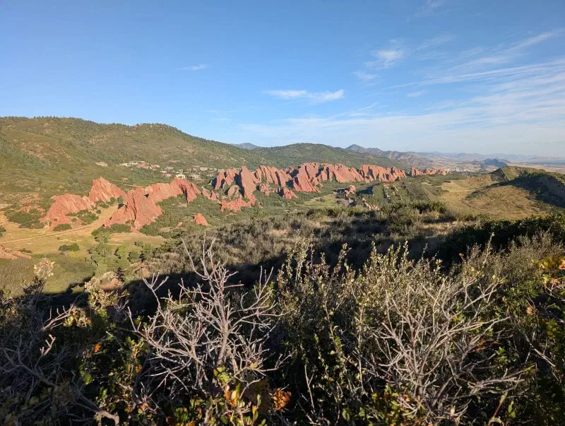 A view from the South Rim Trail in Roxborough State Park, Colorado