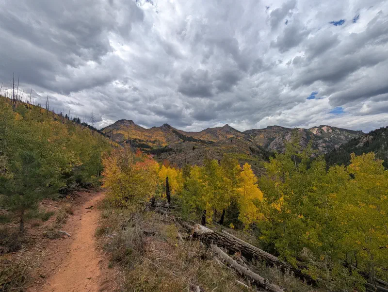 My final views of the Lost Creek Wilderness as I ended my hike to Harmonica Arch - Pike National Forest, Colorado