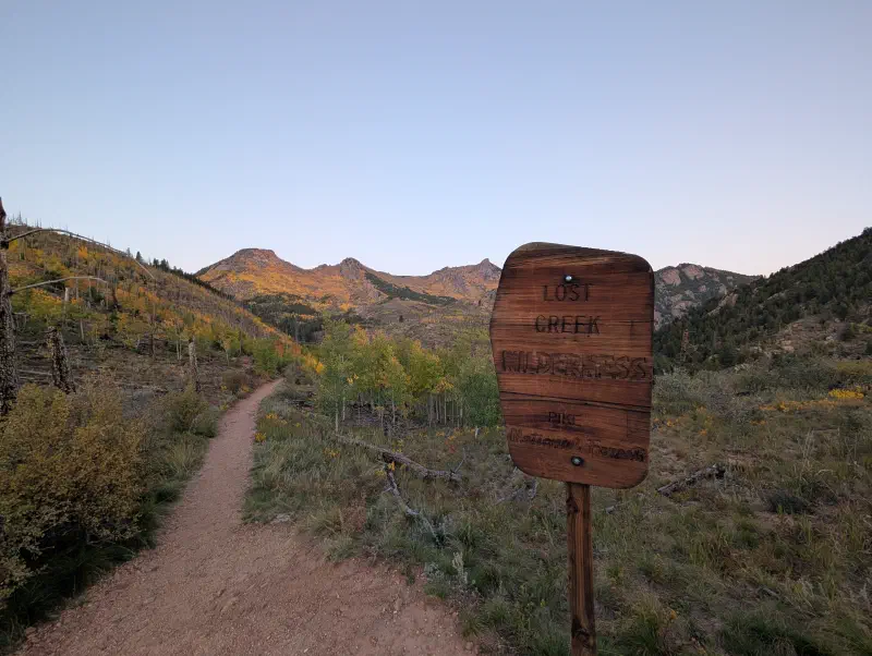 The Goose Creek Trailhead in the Lost Creek Wilderness - Pike National Forest, Colorado
