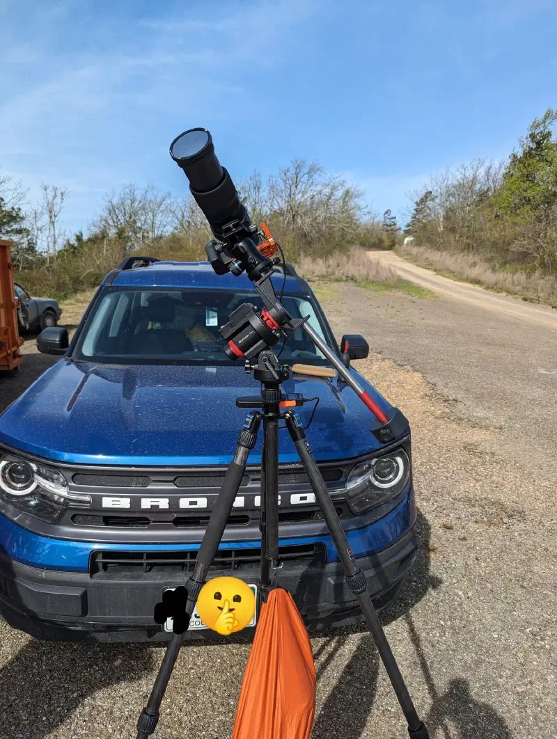 My setup to shoot the 2024 total solar eclipse in Oklahoma