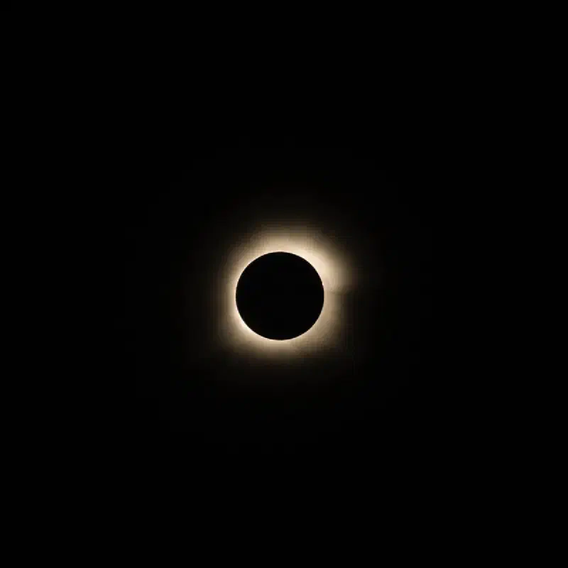Totality during the 2024 total solar eclipse in Oklahoma