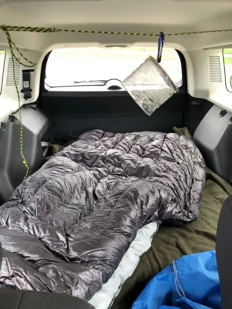 My makeshift camper setup