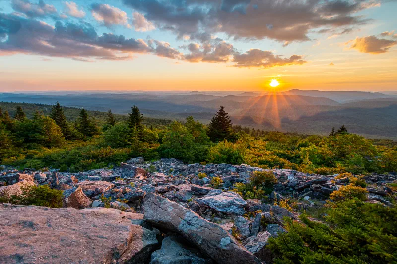 Almost Heaven Sunset - Spruce Knob, West Virginia