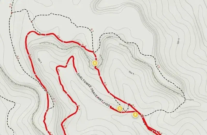 Much of the trail network depicted on this map does not exist in any official capacity