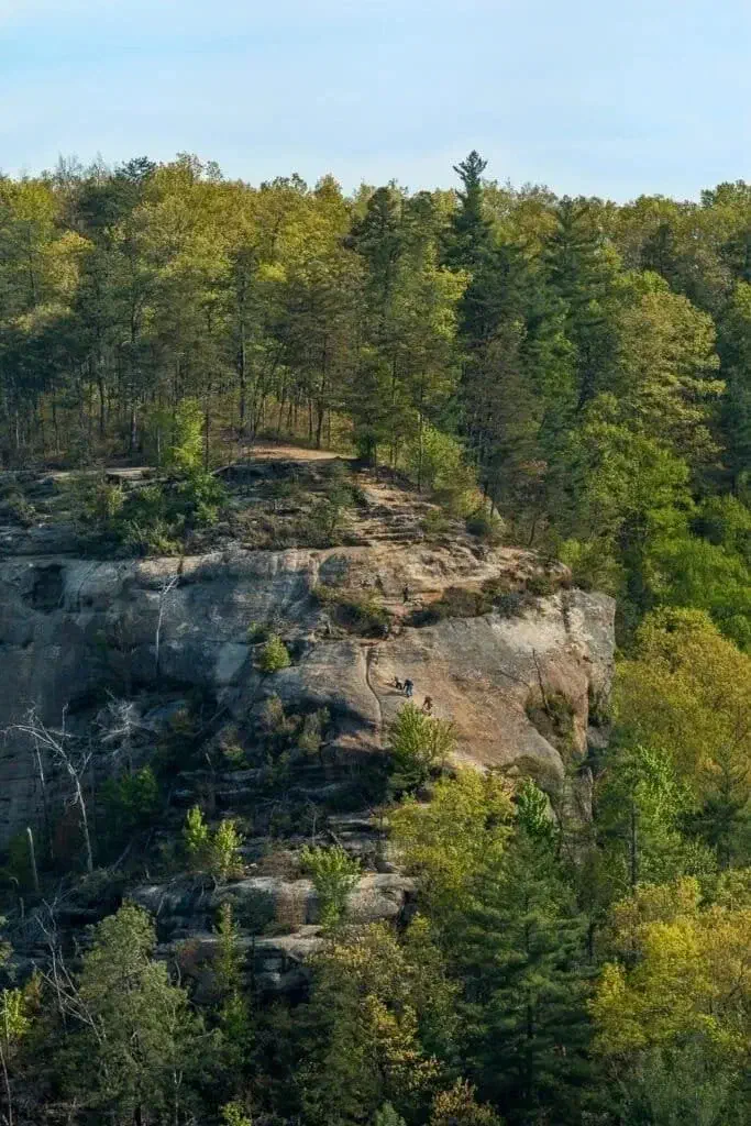 The scramble referred to as Indian Staircase - Red River Gorge, Kentucky