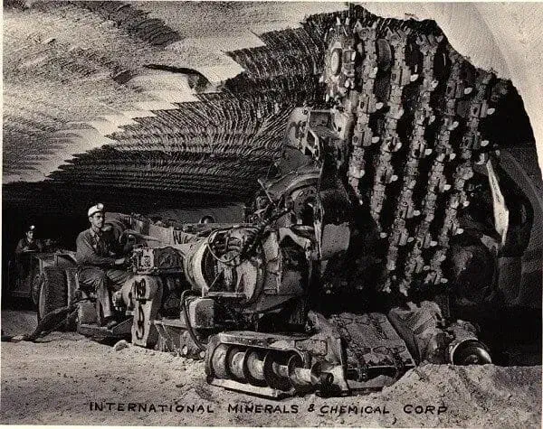 An example of an early Continuous Miner Machine
