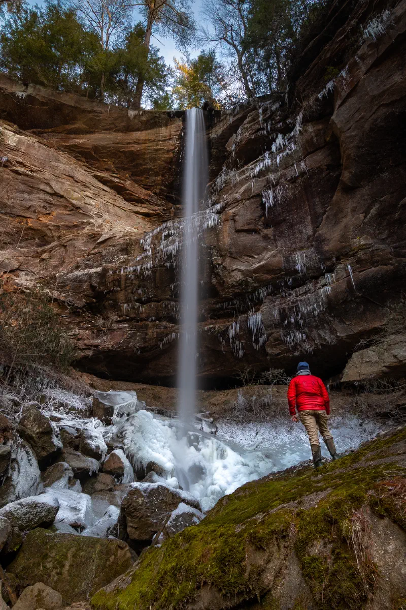 A Massive Red River Gorge Waterfall, Kentucky
