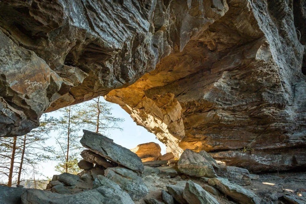 Castle Arch, located within the Red River Gorge Geological Area