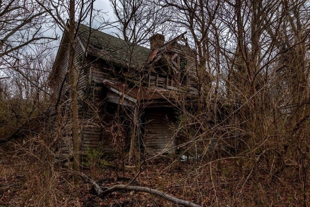 A very old, abandoned house in Northern Kentucky.