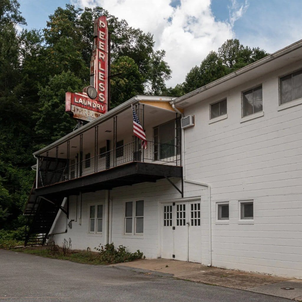 These apartments bear clues of the past. Taken during a visit in the summer of 2021.
