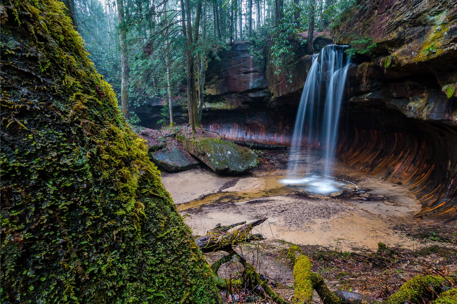 Pooch’s Turtle Falls, Red River Gorge, Kentucky.