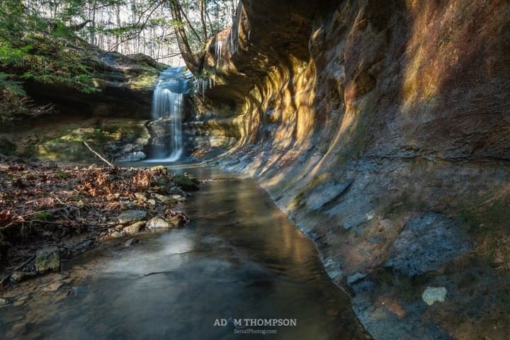 Azure Falls, Mammoth Cave National Park, Kentucky.