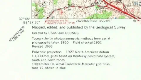Nad27 datum map