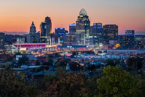 Late evening in the queen city